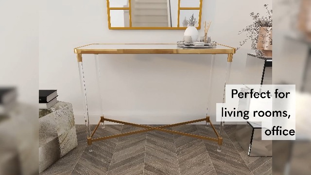 Amazon.com: Deco 79 Contemporary Metal and Acrylic Console Table