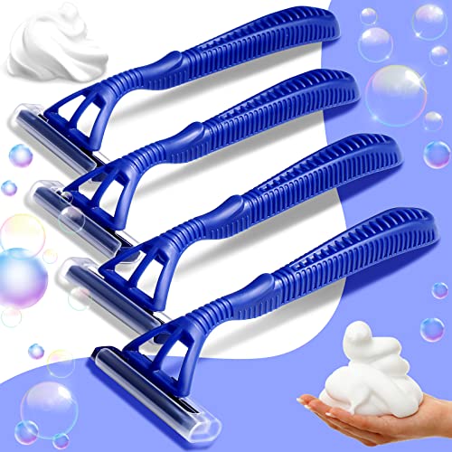 200 Pieces Disposable Razor Bulk For Men Individually Wrapped Twin Blades Shaving Razor Mens Razors For Shaving Safety Hotel Guest House Travel Home Use Portable, Blue #TOP3