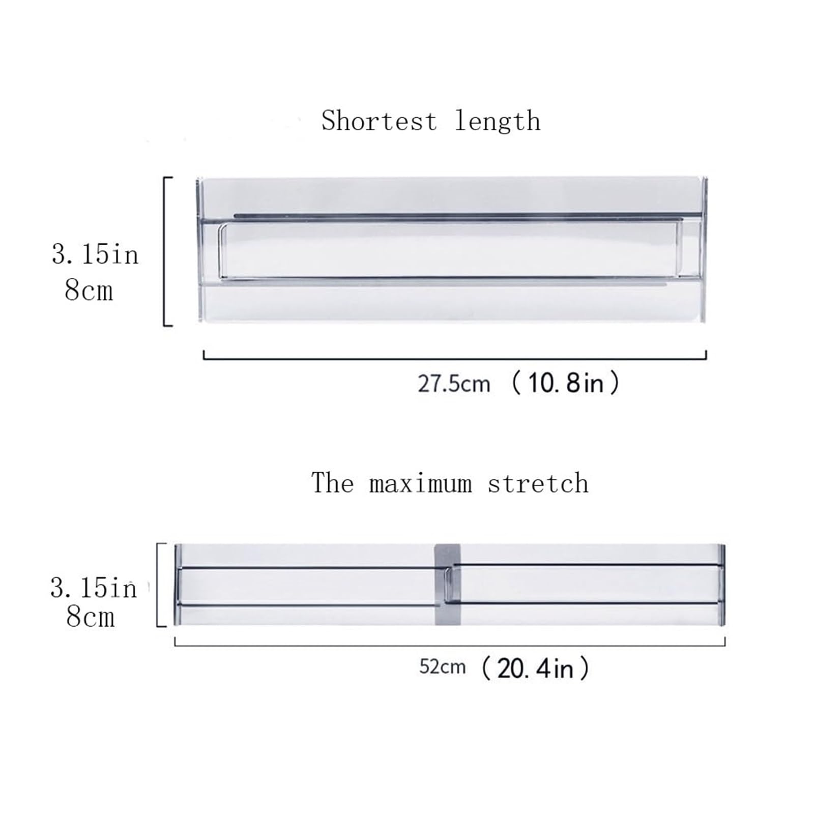 Separatori Per Cassetti Divisori for cassetti da 1/4/6 pacchi Organizzatori Separatori for in plastica regolabili for abbigliamento, utensili cucina