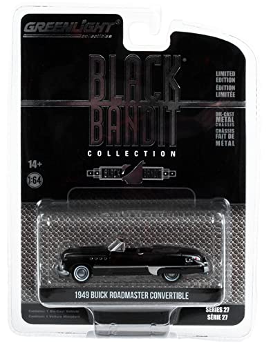 Modelo 1949 Roadmaster Convertible 1:64 Negro Toy Cars miniatura 1