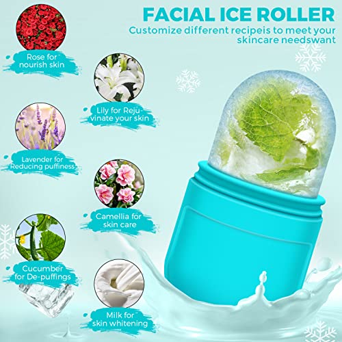 Auruza 2Pcs Ice Roller Mold For Face,Ice Roller For Face & Eye Puffiness Relief Beauty Facial Rollers Icing Massage Face Roller Skin Care Tools For Shrink Pores #TOP4