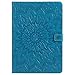Produktbild kompatibel mit iPad 9.7 Zoll 2017 Hülle,iPad 9.7 Zoll 2017 Smart Case Cover Leder Tasche Schutzhülle,Mandala Sonnenblume Muster PU Lederhülle Flip Wallet Case Ständer für iPad 2017 9.7 Zoll,Blau