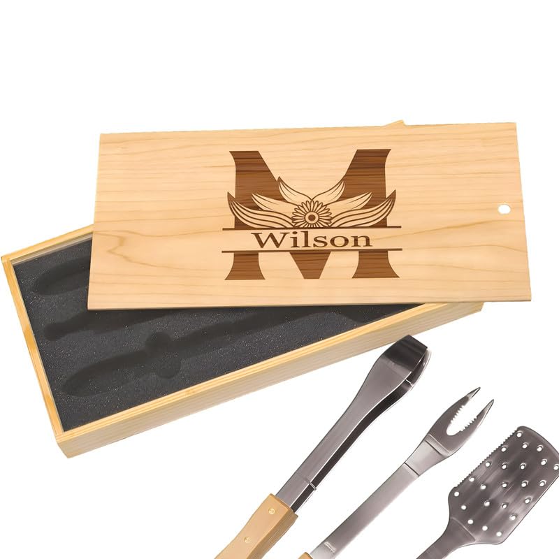 Set Artesanal de Parrilla con Grabado Personalizado miniatura 1