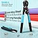 SHALL 2-IN-1 Pex Crimping Clamp Cinch & Remove Tool with Pipe Hose Cutter, Pex Pipe Fitting Crimper Tool Kit for 3/8