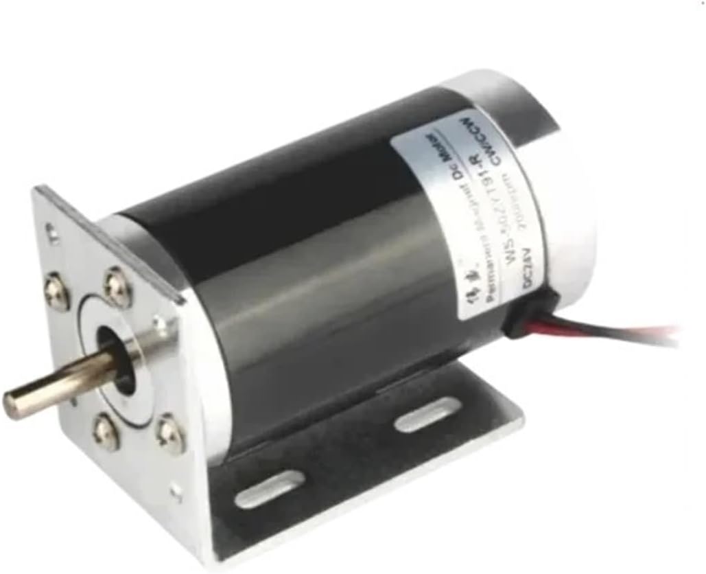 1Pcs 50ZYT91 High Power Permanent Magnet DC Motor 12V24V Reverse Speed Motor 50SRZ Miniature High Speed Motor(Motor Support,24V 3000 RPM)