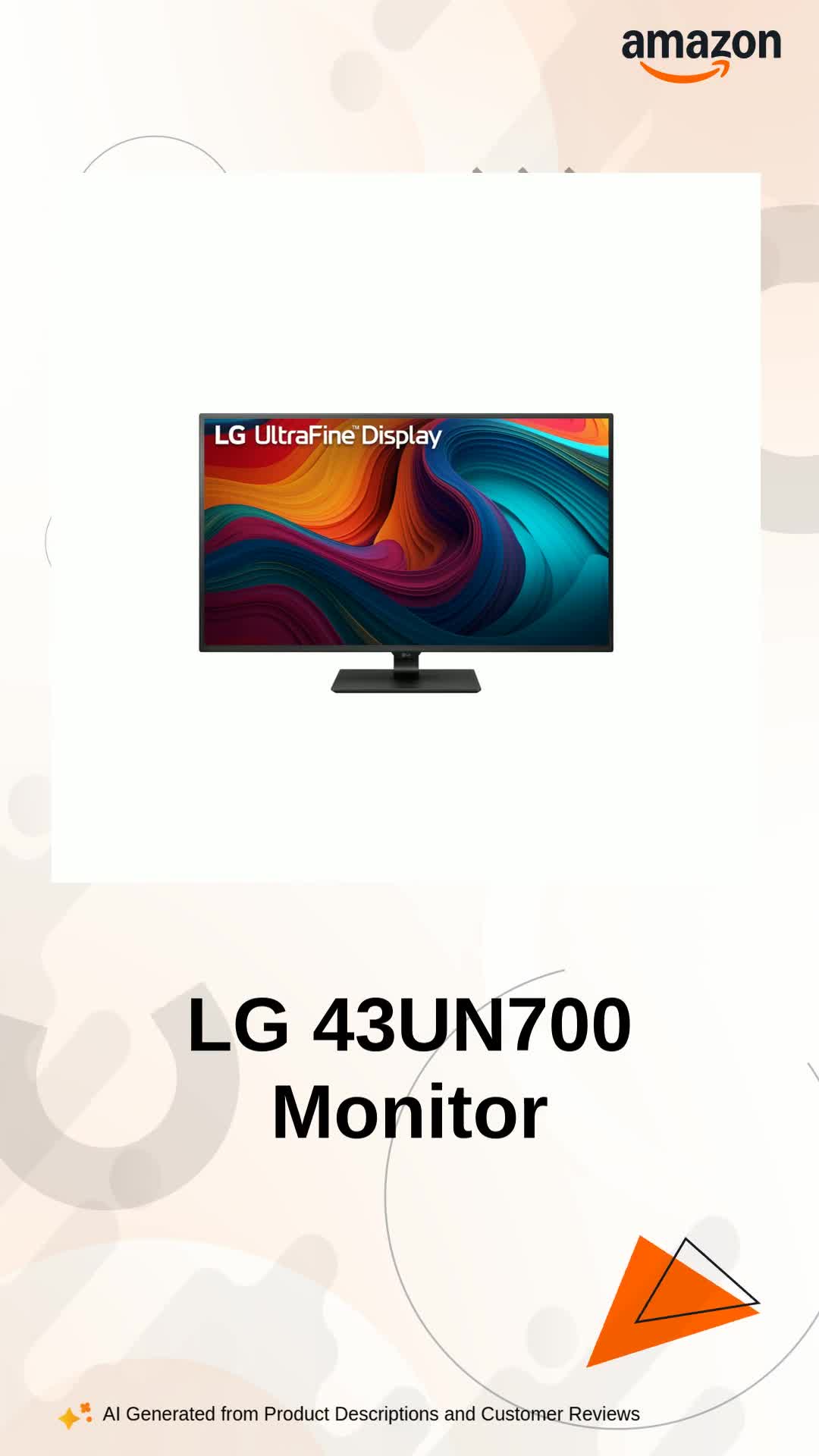 LG 43UN700 43 Inch (107.95 cm) IPS Display with USB Type-C and