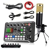 【Un kit complet pour tous vos besoins】Notre kit d'équipement pour podcast comprend : 1 table de mixage professionnelle F998, 1 microphone capacitif électrique BM800, 1 pied de microphone, 1 câble de chargement, 1 câble pour microphone, 1 câble de diffusion en direct, 1 câble d'accompagnement et 1 paire d'écouteurs filaires. Cet équipement professionnel répond à tous vos besoins en matière de podcasts, de diffusion en direct, de musique et de courtes vidéos.