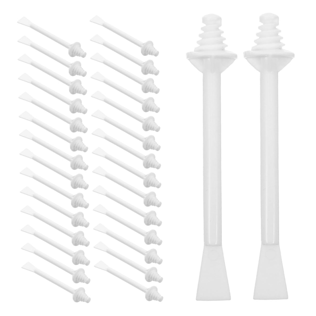 Nose Wax Applicator Sticks and Lightweight Spiral Structure Dual-ended 100pcs for Precise Facial Hair Removal with Skin-friendly Pp Material for Nostril and Ear Grooming
