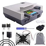 Owootecc RETROFLAG NESPi 4 Gehäuse, Raspberry Pi 4 Gehäuse mit SSD Gehäuse, USB-C Netzteil mit UK/EU Stecker, HDMI Splitter Schalter & Kühlkörper für Raspberry Pi 4 Modell B