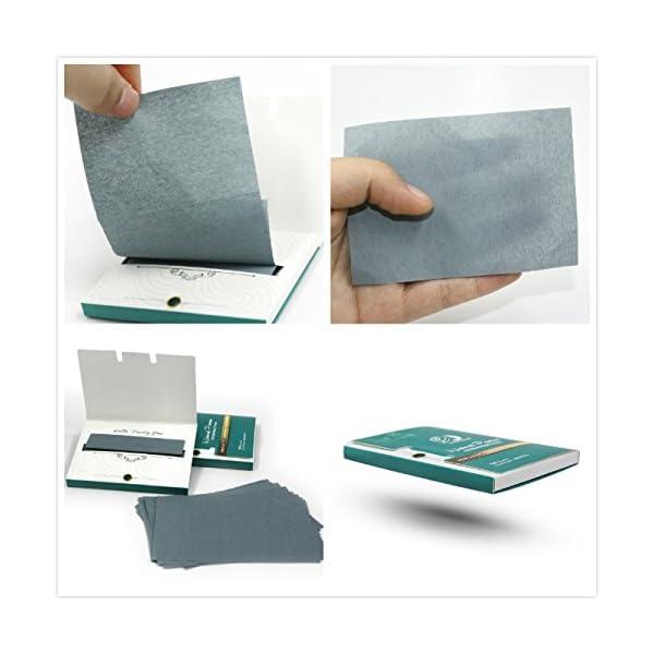 Natural Face Oil Blotting Paper - Bamboo Charcoal 100 Counts, Easy Dispensing Oil Absorbing Sheets, Premium Handy Facial Blotting Papers - Face Skin Care or Beauty Make Up Must Have