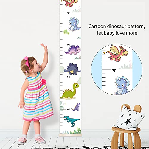 By Unbranded Growth Chart For Kids,Upgrade Removable Baby Growth Chart For Wall With Marker Stickers,Hooks,Canvas Height Measuring Rulers For Boys Girls (Dinosaur) #TOP4
