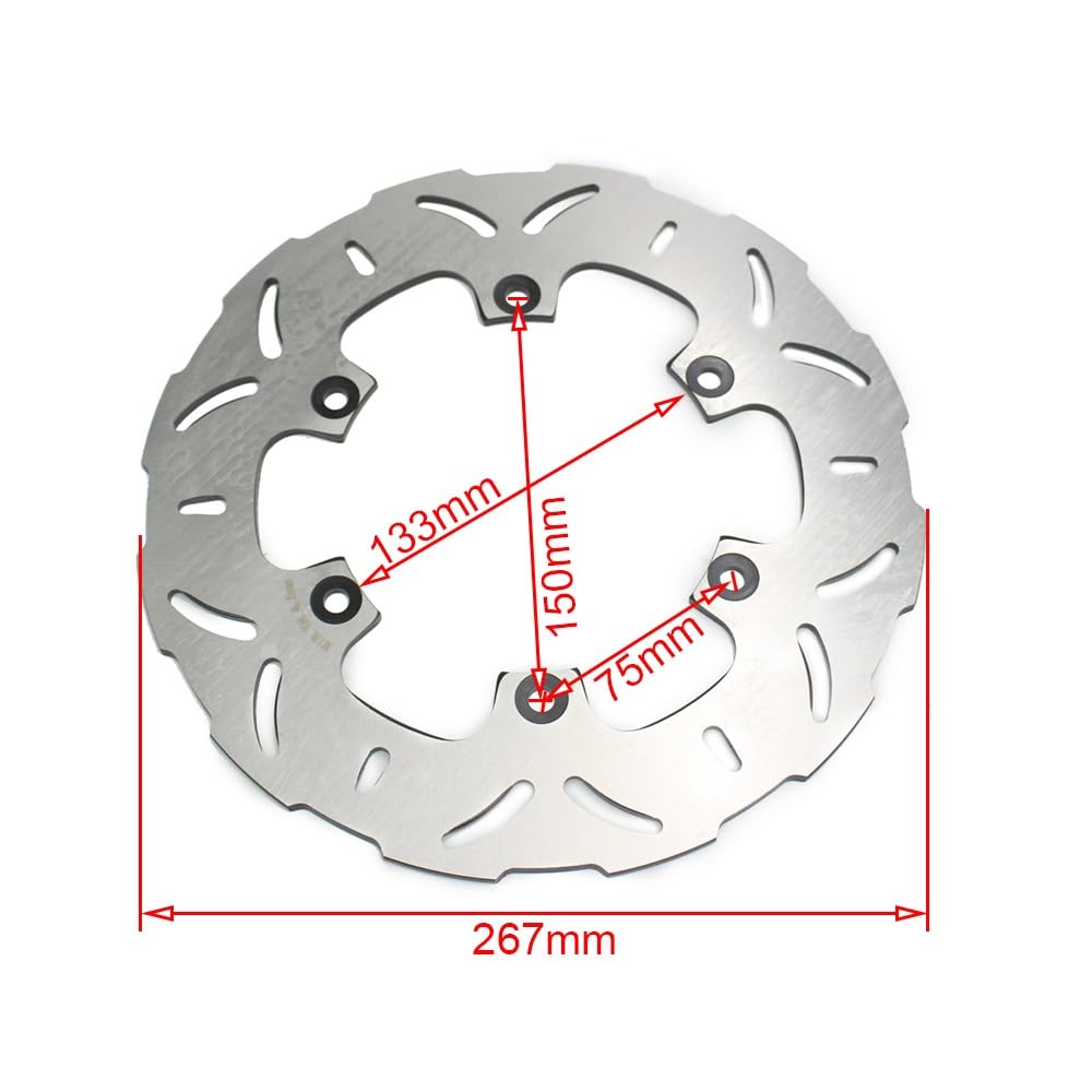 Disco Freno Moto Freno Posteriore A Disco Rotore per XJ600 per XP500 per T-Max 500 FZ750 RD350 per XJ900S per FZR1000 per XVS1100 per Dragstar Freno a Disco