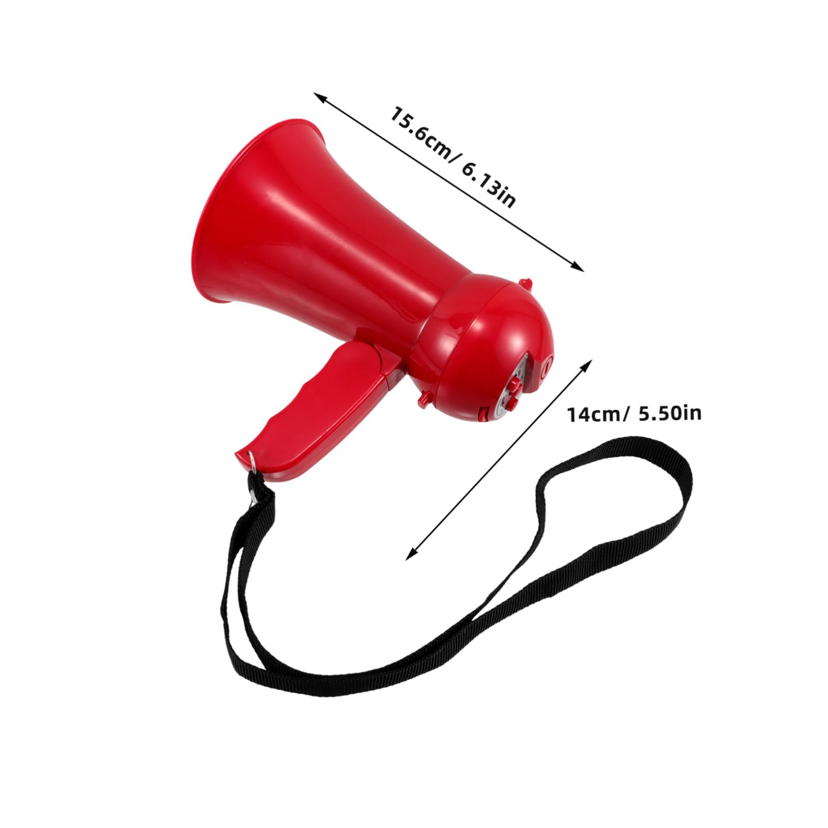 Hemoton Megaphone Mini Megaphone for Boys and Girls Groomsmen Props Red Plastic Wedding Portable Speaker
