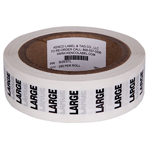 Clothing Size Strip Labels - 1.25