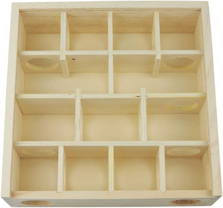 OMEM Pet Hamster Maze, Small Animal Hideout, Hamster Cabin, Pet Wooden Toys