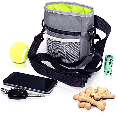 Amacoam Chien Snack Sacs, Poche Pour Gâteries, Sac de Dressage Pour Chiens, Spécial Pocket Portable Casse-Croûte de Formation de Chien, Pochette Alimentaire Pour Chien de Compagnie Oiseau Chat