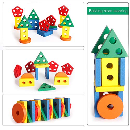 WISBABY Montessori Toys for 1 2 3 Year Old Boys and Girls,Wooden ...