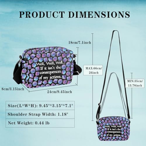 DandD Gift Role Playing Games Gift Dice Pouch DandD Accessory Bag Games Crossbody Bag for RPG Gamer2