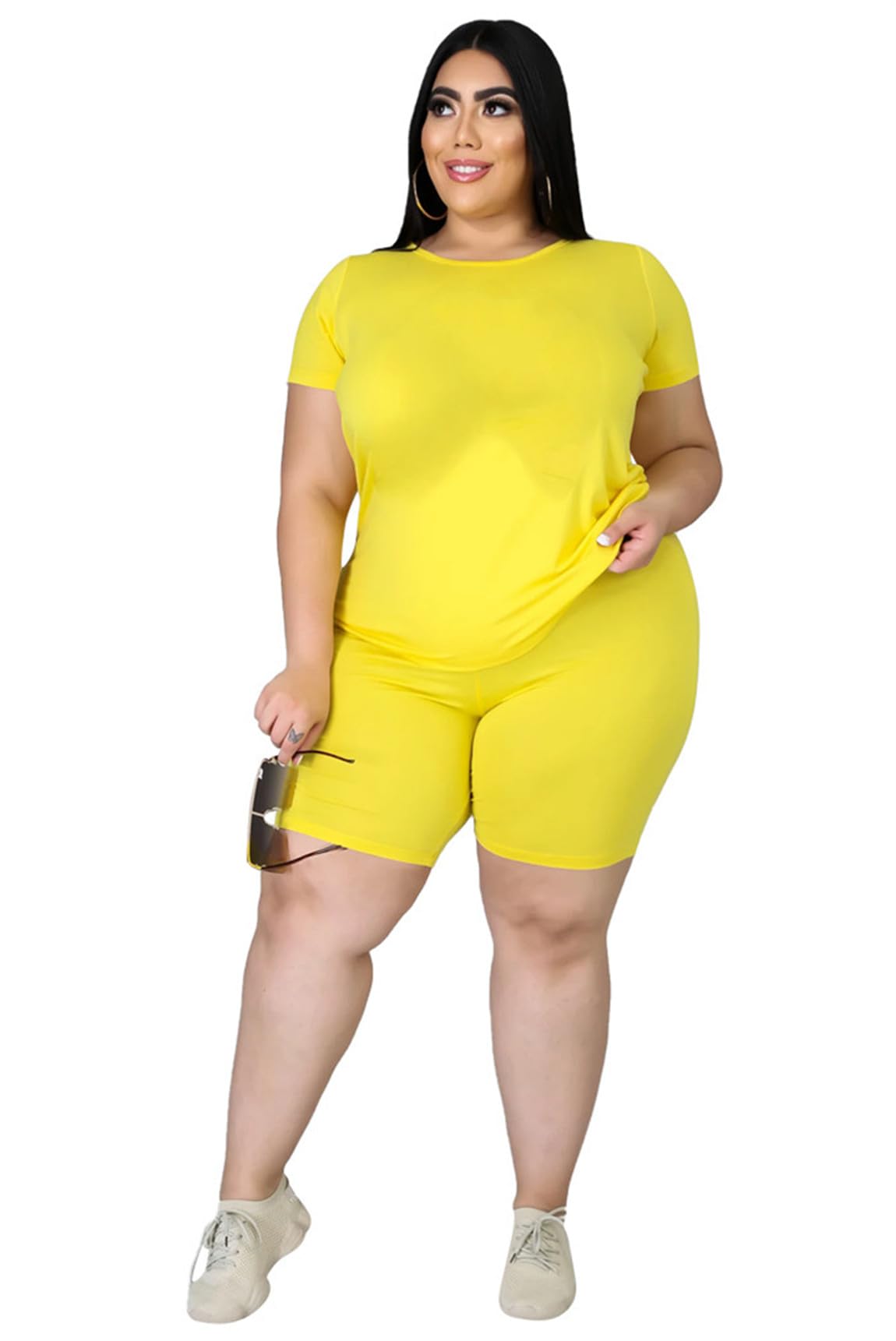 Plus Size Two Piece Outfits For Women Summer Sweatsuits Jogger