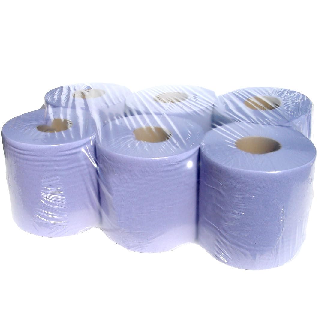 6X 2Ply Embossed Centre Feed 44M Approx. Recycled And Recyclable