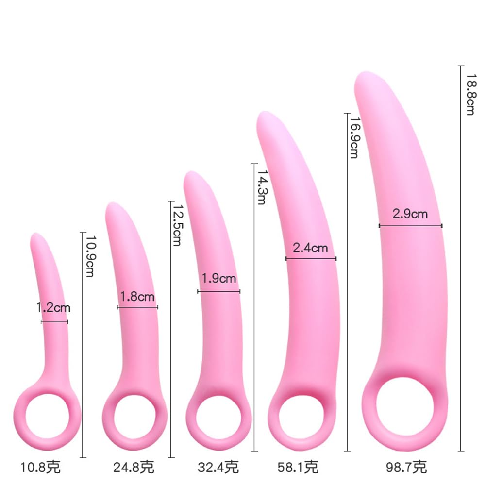 Silicone Dilatatore 5 Pezzi - 310 Gr, Rosa Sx1