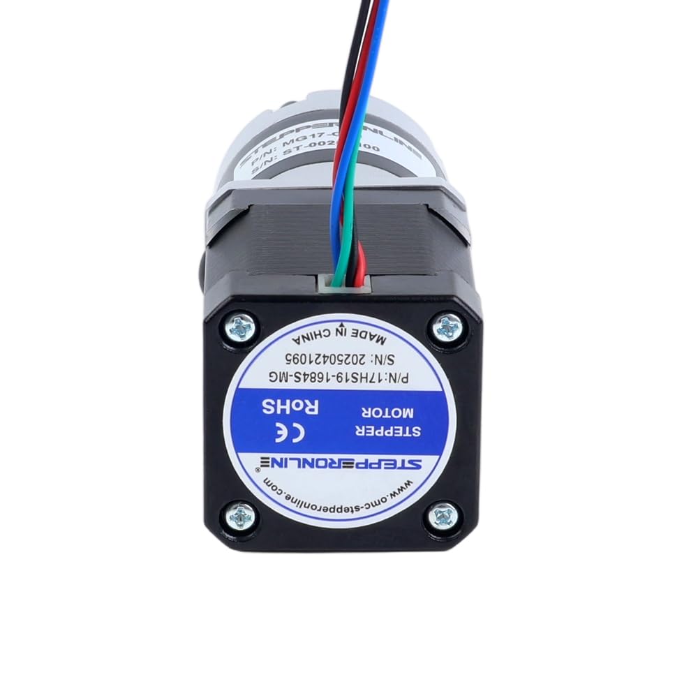 STEPPERONLINE Nema 17 Schrittmotor L=40mm Getriebeübersetzung 100:1 MG Serie Planetengetriebe
