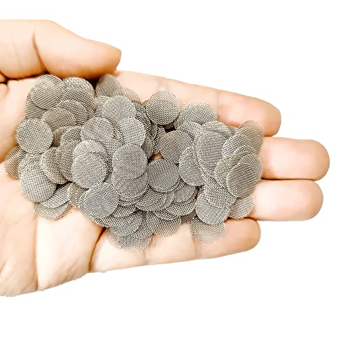 Pipe Screens 200 PCS Stainless Steel 3/8" (0.375 Inch | 9.5 mm) Pipe Bowl Fiters With Black Metal Box - Image 4