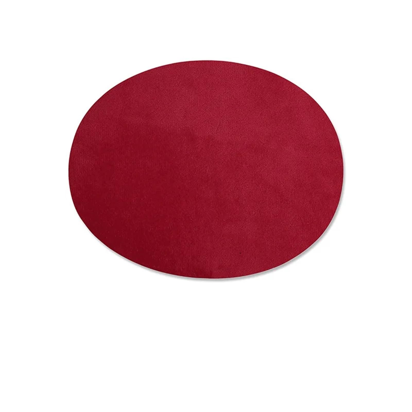 Écussons ovales à coudre rouge en daim thermocollant pour réparation de coude 2 pièces