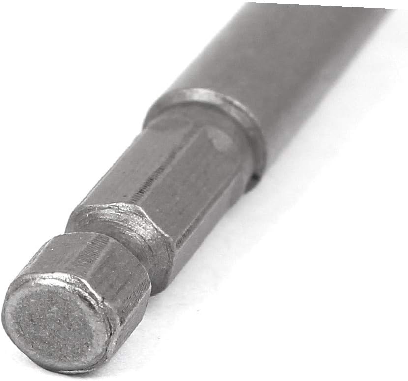 New Lon0167 150mm Length Featured 7mm Hex drill reliable efficacy hole 17mm Hexagonal Deep Socket Nut Driver Bit Gray 5pcs(id:a56 b5 65 70f)