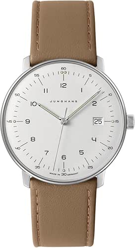 Junghans Max Bill Quartz Analog Watch for Men, 38mm Stainless