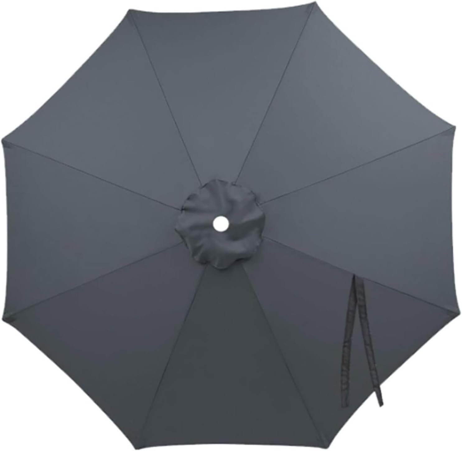 Patio Umbrella Replacement Canopy Only, Waterproof Outdoor Market Table Parasol Top Cover, 6.6ft 9 ft 10ft 13ft Umbrella Fabric Canvas for 6/8 Ribs, Sun Protection