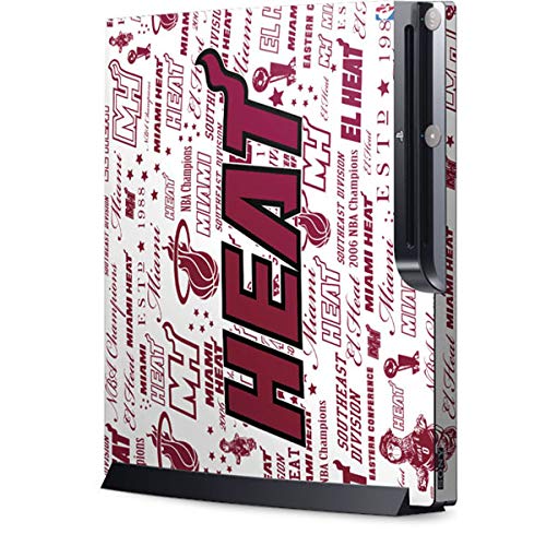Skinit Decal Gaming Skin Compatible with Playstation 3 & PS3 Slim - Officially Licensed NBA Miami Heat Historic Blast Design Skinit Decal Gaming Skin Compatible with Playstation 3 & PS3 Slim - Officially Licensed NBA Miami Heat Historic Blast Design