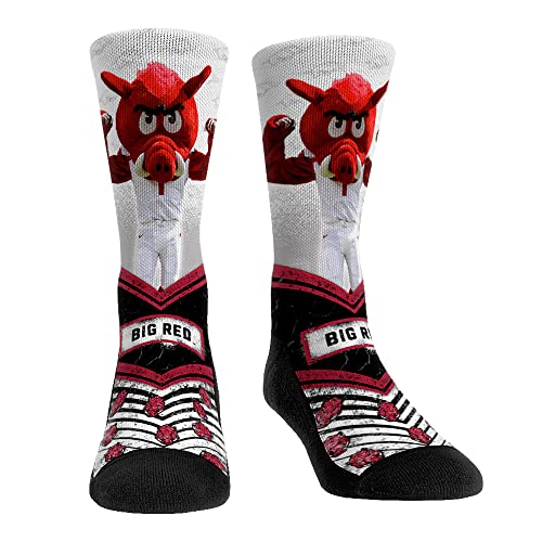 Rock 'Em NCAA Arkansas Razorbacks - Mascot Walkout Socks (S-M)