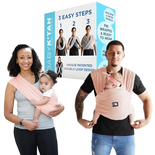 Image of Active Yoga Baby K'tan Baby Carrier Wrap: #1 Easy Pre-Wrapped Baby Sling | Soft Yoga Fabric | UVA/UVB Infant Sun Protection | Breathable Quick Drying | Newborn to Toddler up to 35lb (See Size Chart)