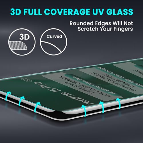 Image of FIRST MART Anti-Spy Privacy Tempered Glass for Realme 15 / Realme 15 Pro - 9H Screen Protector, Anti-Peeping, Bubble-Free, Edge to Edge [2 Pack]