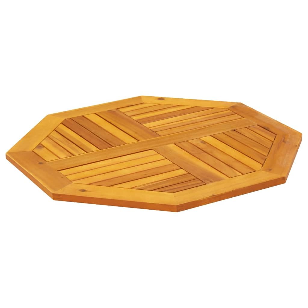 vidaXL Dessus de Table 80x80x2,2 cm octogonal Bois Massif d'acacia