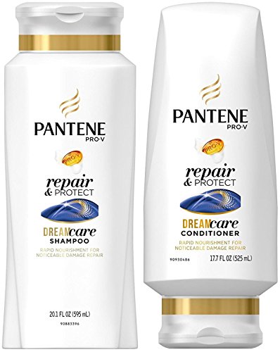 Pantene Pro-V Haircare - Repair & Protect - Dreamcare Shampoo (20.1 FL OZ) & Conditioner (17.7 FL OZ) Set - One Set image 3