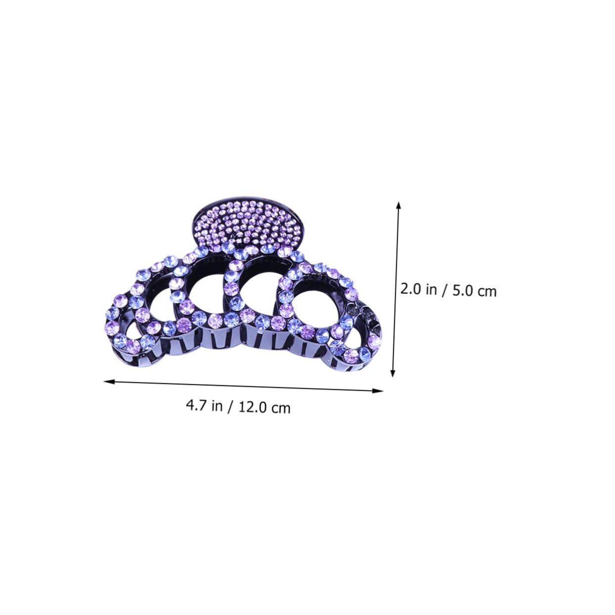 Housoutil 9stücke Teiliges Großer Haarklammern Mit Strass Für Elegante Hochsteckfrisuren Stylische Haaraccessoires Für Damen Violett Und Champagner