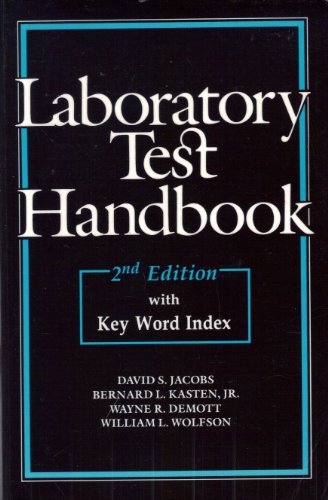 Laboratory Test Handbook: With Key Word Index, ... 0683043684 Book Cover