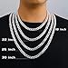 BRIJEWNES Sterling Silver 925 Chain, 10mm Diamond Cut Cuban Link Necklace for Men, 30 Inches, Male Jewelry
