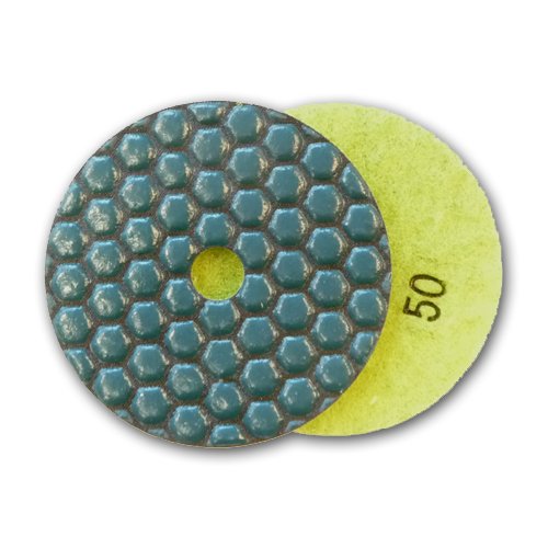 Toolocity Ssp5Setw 5-Inch Shine-Plus Dry Diamond Polishing Pads White Buff, Set Of 8 #TOP1