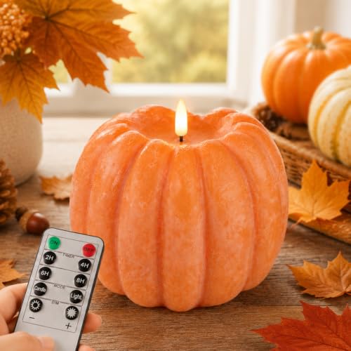 Flameless Pumpkin Candles DROPS TO (works on Orange) - image 1