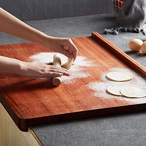 Planche à découper bloc de boucherie en bois noble réversible de qualité supérieure