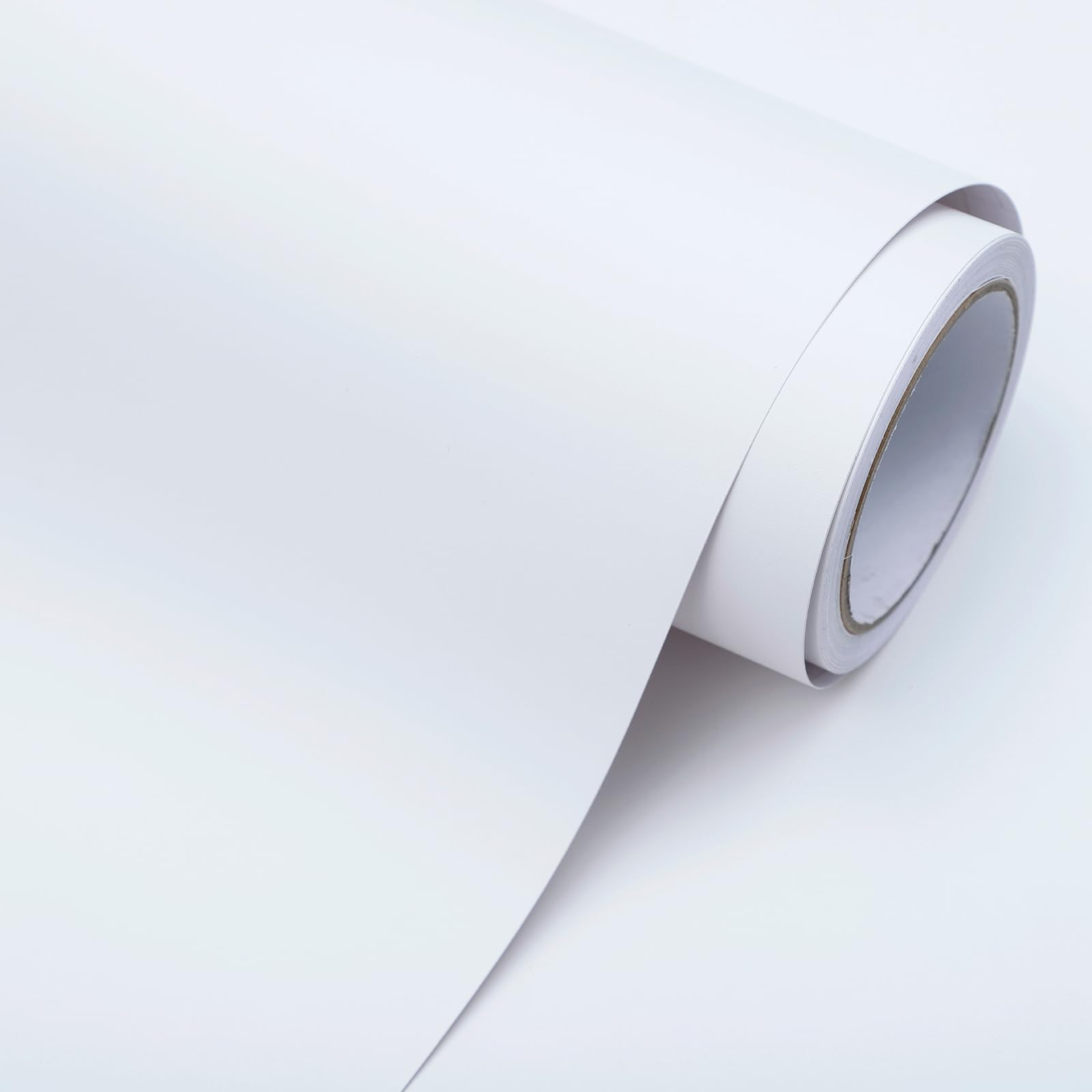 Pahylik Milky White Self-Adhesive Wallpaper & Furniture Film, Plain Matt, Abrasion-Resistant & Waterproof, Universal for Worktops, Furniture & Walls, 40 cm x 1000 cm