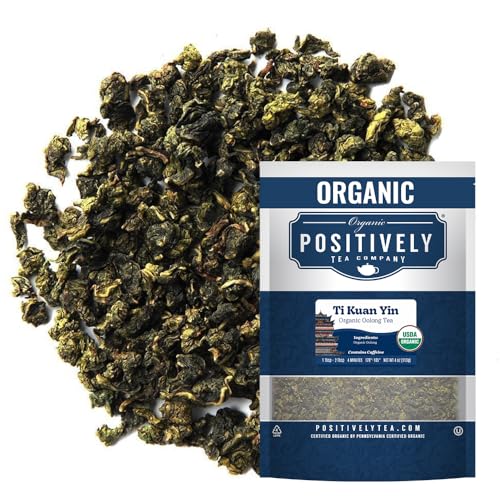 Image of Positively Tea, Organic Ti Kuan Yin, Oolong Tea, Loose Leaf, 4 Ounce