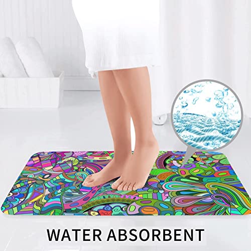 Graffiti Print Rug Mats Pads Badvorleger Badteppich Set 3-teilig + Konturteppich + Toilettendeckelbezug – Bild 7
