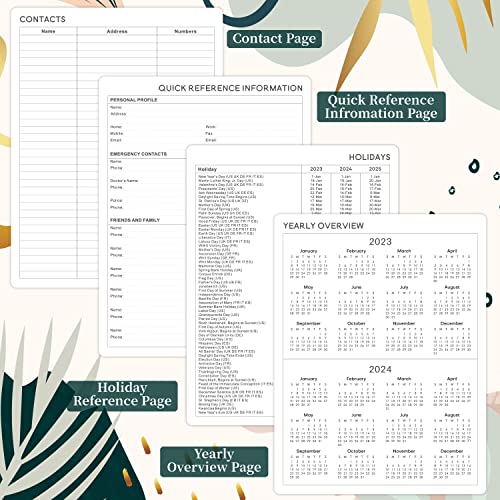 Planner 2023-2024 - Academic Planner 2023-2024, July 2023 - June 2024 Weekly Monthly Planner, 8'' X 10'' 12-Monthly Planner With Printed Tabs, Strong Twin Wire Binding #TOP5