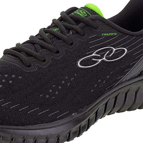 Tênis Triunfo/ 835, Olympikus, Masculino, Preto/Verde, 41