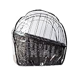 Aveanit Regenhaube Regenschutzhaube für Hundefahrradkörbe, Haustier Hund Katze für fahrradkorb, Transparentes PVC-Vinyl wasserdicht Größe XL oder XXL (XL 56 x 36cm.)