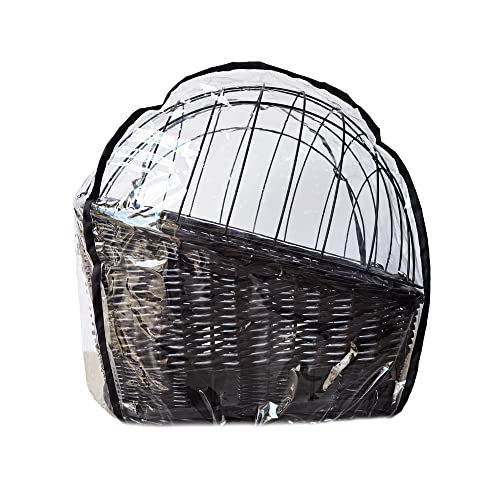 Aveanit Housse de pluie pour panier de vélo pour chien ou chat - En vinyle PVC transparent imperméable - Taille XL ou XXL (XL 56 x 36 cm) Cover
